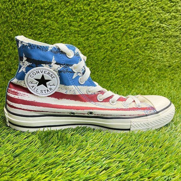 Converse Chuck Taylor All Star High Womens Size 9.5 Red Athletic Shoes Sneakers - Picture 4 of 10